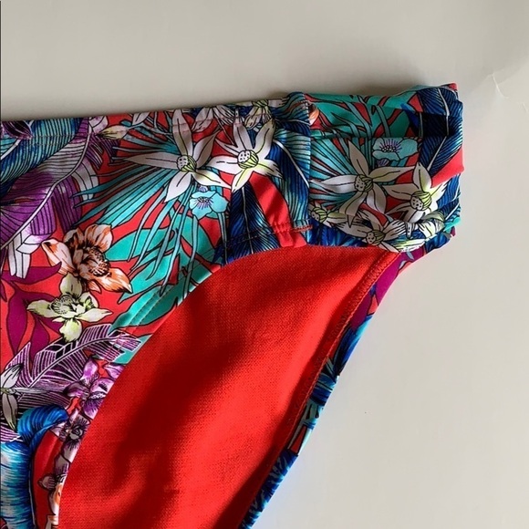 Kenneth Cole Swim Bikini, Multi floral,Size S - Picture 5 of 10